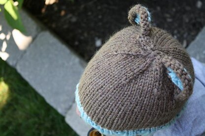 Bulky Weight Knit Bear Beanie