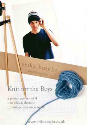 Knits for Boys Poster in Erika Knight