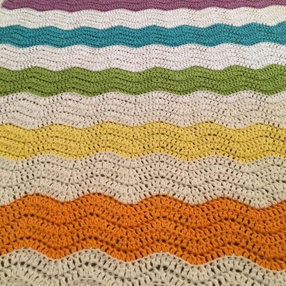 Paintbox Rainbow Baby Blanket