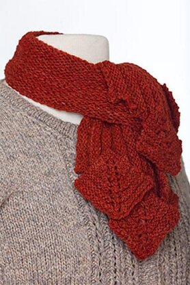 Limestone Scarf Stitch Red