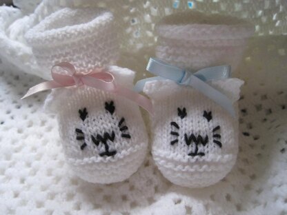 Little Kitten Baby Booties