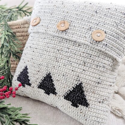 Xmas Tree Pillow Cover