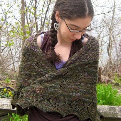 A Certain Shade of Green Shawl - knitting pattern