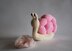 Romantic Pink Snail - knitting pattern (knitted round)