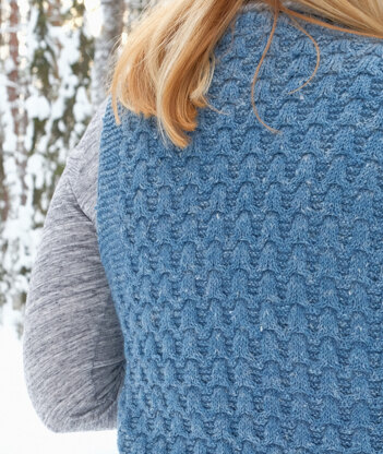 Fiskar Vest & Cardigan in Knit One Crochet Too Batiste - 2434 - Downloadable PDF