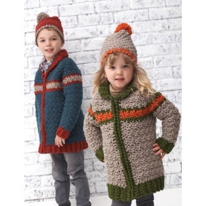 Kiddie Car Coat in Bernat Softee Chunky