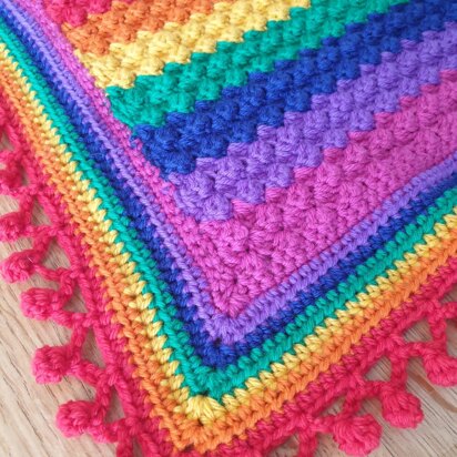 Bright and Bold Rainbow Blanket