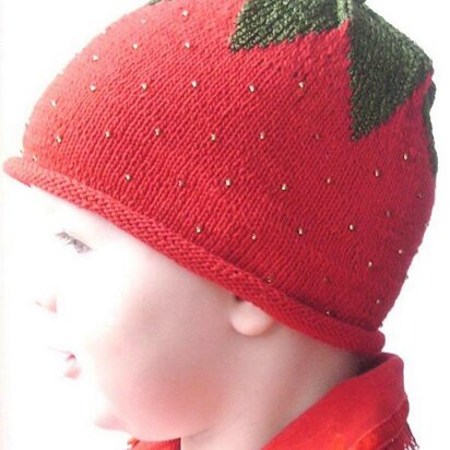 Strawberry Hat - knitting pattern
