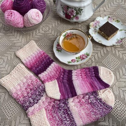 Scattering Petals Socks