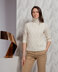 Melina Jumper - Sweater Knitting Pattern For Women in MillaMia Naturally Soft Merino by MillaMia