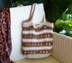 Crochet  Cotton Linen Tote Bag