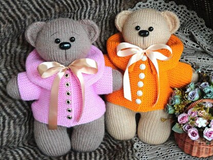 Toy Animal Pattern Knitted Bear