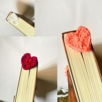 Crochet Heart Bookmark