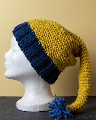 Easy Knit Pixie Hat for adults