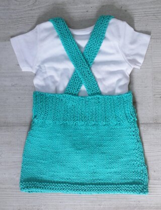 Rainbow Knit Pinafore for baby 0-3 yrs