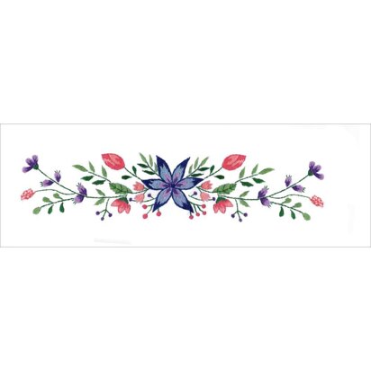Tobin Stamped Pillowcase Pair 20in x 30in Star Flower Embroidery Kit