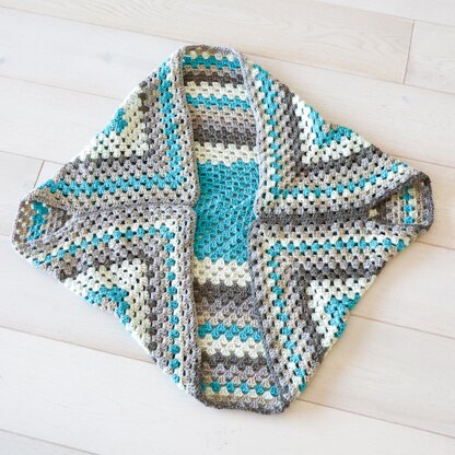 Granny square cocoon 2024 shrug free pattern