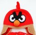 Red Bird Earflap Hat