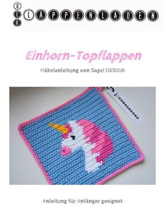 E-Book Häkelanleitung Einhorn Topflappen