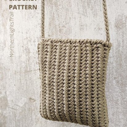 Crochet Bag Pattern, PDF Tutorial Chevron Trail