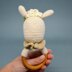 Llama baby rattle amigurumi