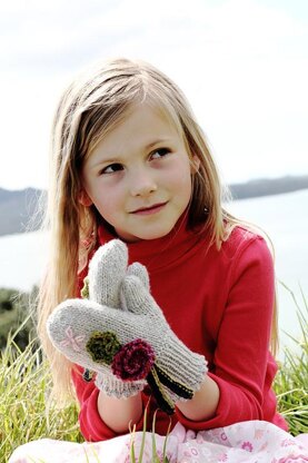 Secret Garden Mittens - Little Cupcakes - Pattern - Lc10