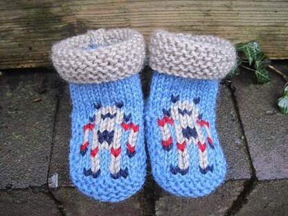 Robot Baby Booties