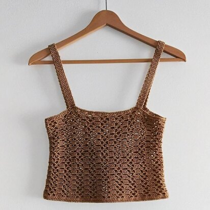 Crop top de verano a crochet