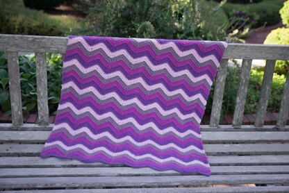 Happy Herringbone Chevron Blanket