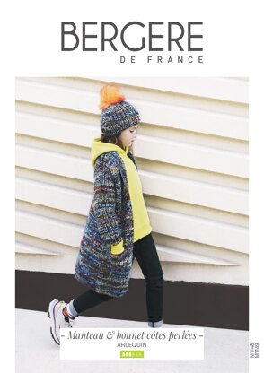 Girl Jacket and Hat in Bergere de France Arlequin - M1148 - M1149 - Downloadable PDF
