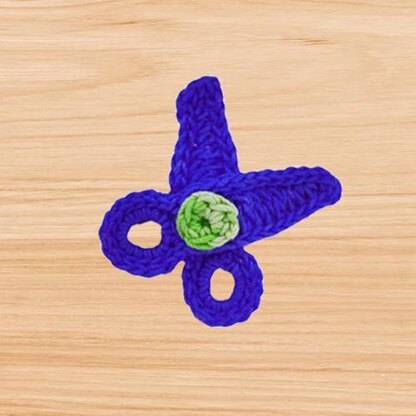 A crochet scissors pattern