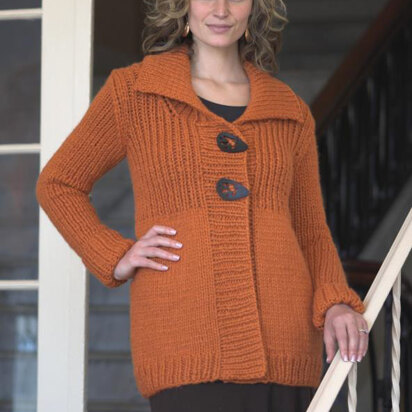 Woman’s Jacket in Plymouth Yarn De Aire - 2092 - Downloadable PDF - knitting pattern