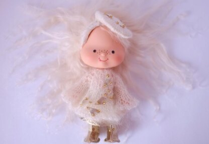 Airy Fairy tunic dress and vinyl skirt for vintage Strawberry Shortcake dolls