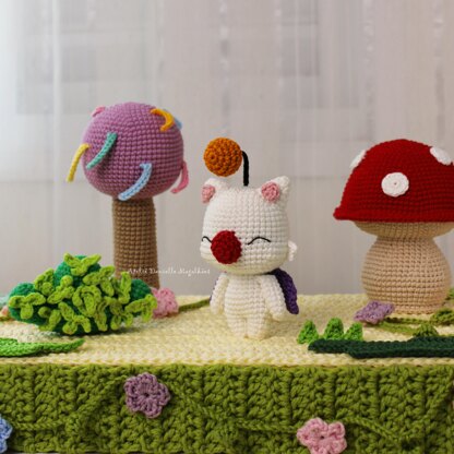 ✨ Moogle Amigurumi Pattern – Final Fantasy Inspired Fanart (PDF Crochet Pattern) ✨