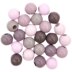 Rico Design Macramé Beads Wood Shades Of Rose 24 Pcs - 85x175x25mm