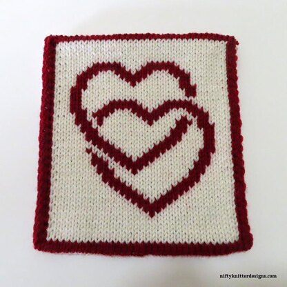 Double Hearts Potholder