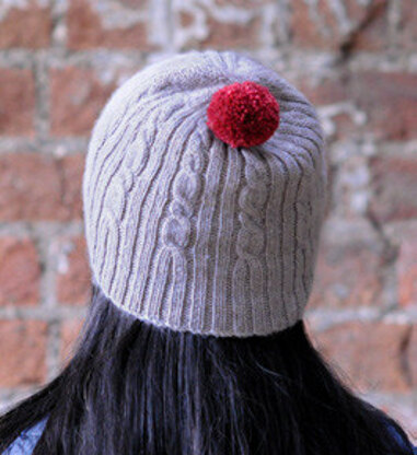 Cable & Rib Hat in The Fibre Co. Road to China Light - Downloadable PDF