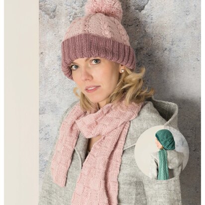 Scarves, Hat and Beret in Rico Essentials Acrylic Antipilling DK - 607 - Downloadable PDF