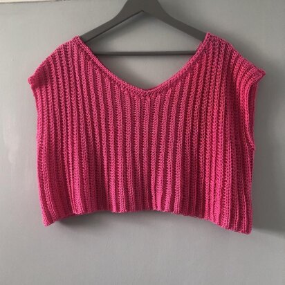 Ribbed Crochet Crop Top