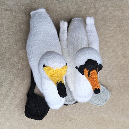 Knitted Whooper Swan