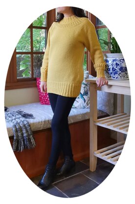 Golden Fall Top Down Sweater