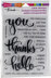 Stampendous Perfectly Clear Stamps - Big Words Thanks