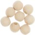 Rico Design Macramé Beads Wood Natural  8 Pcs - 95x100x25mm