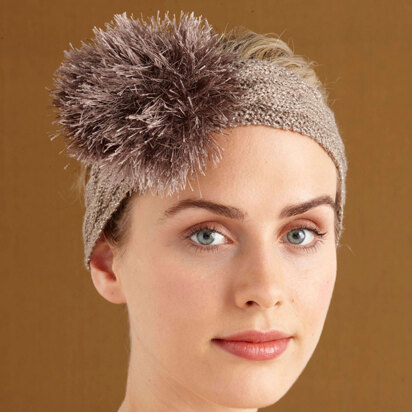 Sparkling Headband in Lion Brand Vanna's Glamour and Fun Fur - L0727