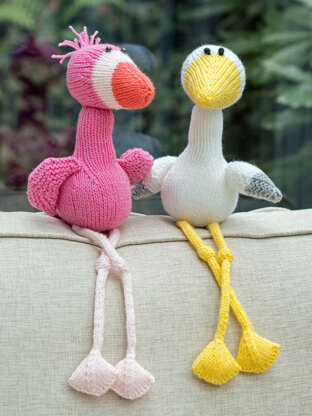 Stork and Flamingo