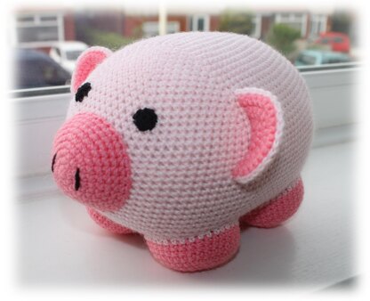 Piggy Doorstop Crochet Pattern