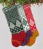 Snow Storm Christmas Stocking