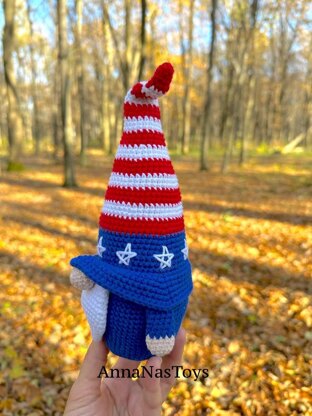 Patriotic gnome USA (boy2)