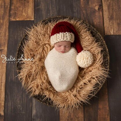 Santa Stocking Cap Hat Christmas Baby Child Sleeper Cap Christmas Baby Children Toque