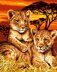 Grafitec Lion Cubs Tapestry Kit - 30cm x 40cm